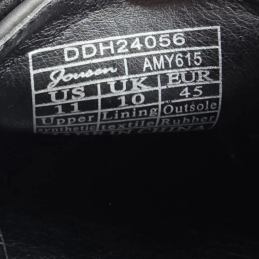 Men's Dress Shoe Retro Casual Suede Black Sz. 11 NEW - Picture 7 of 7